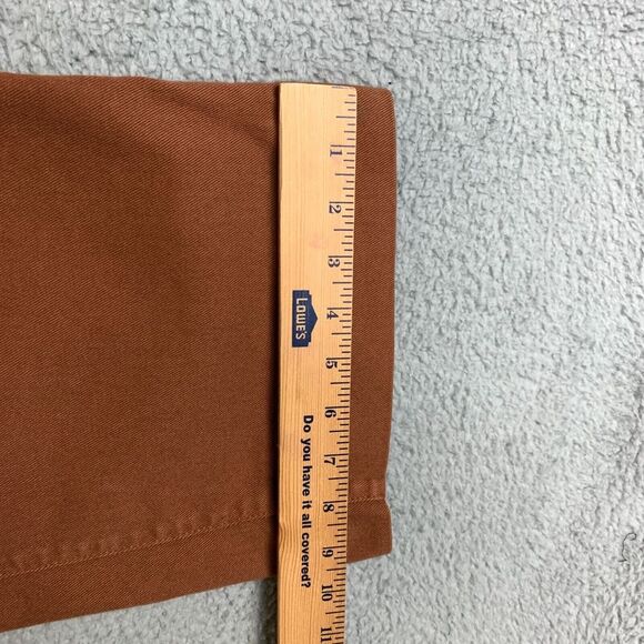 NWT Quince Crop Pants Women's 32 Rust‎ Organic Cotton Stretch Wide-Leg High Rise - Picture 15 of 16